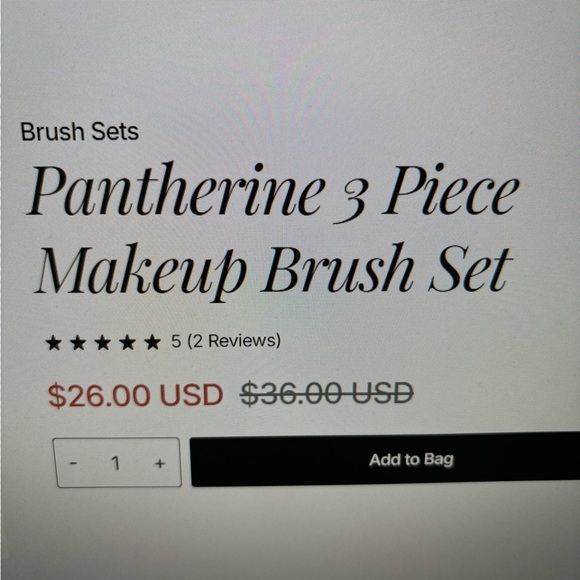3 Piece Makeup Brush Set - Picture 5 of 5